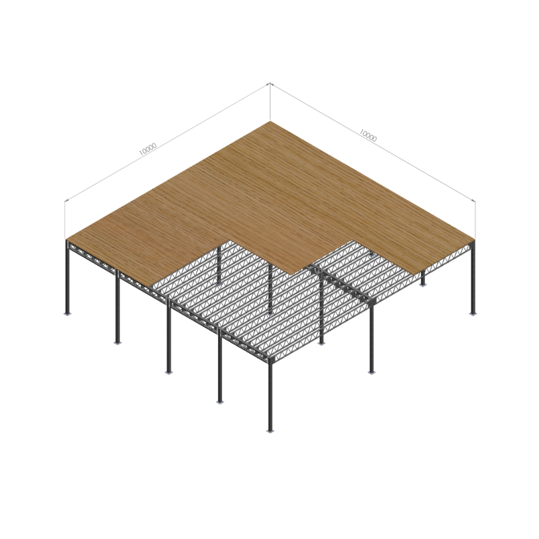 Mezzanine Floor 100m2 Kit