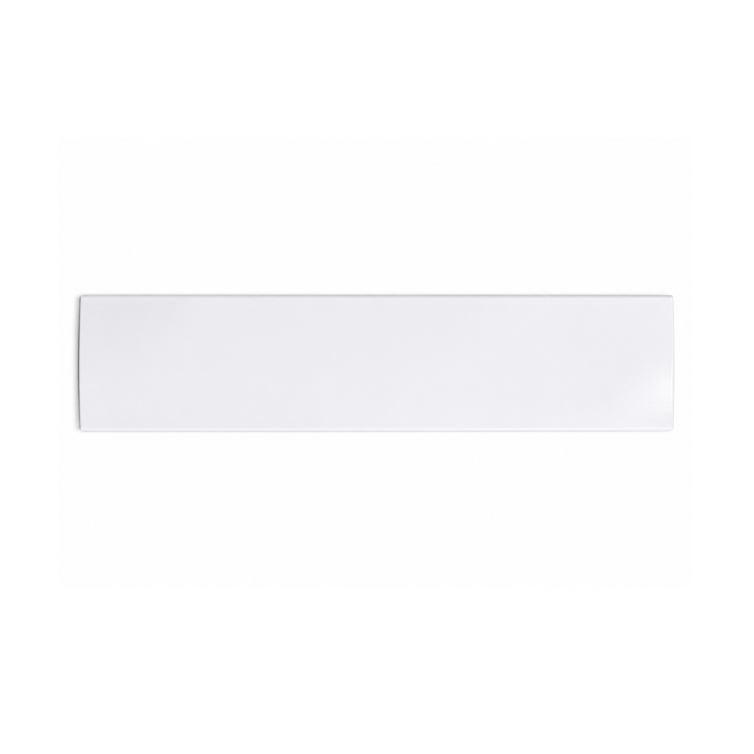 300mm x 80mm white gloss magnetic label for pallet racking with reusable write-on surface for warehouse bay and stock identification.
