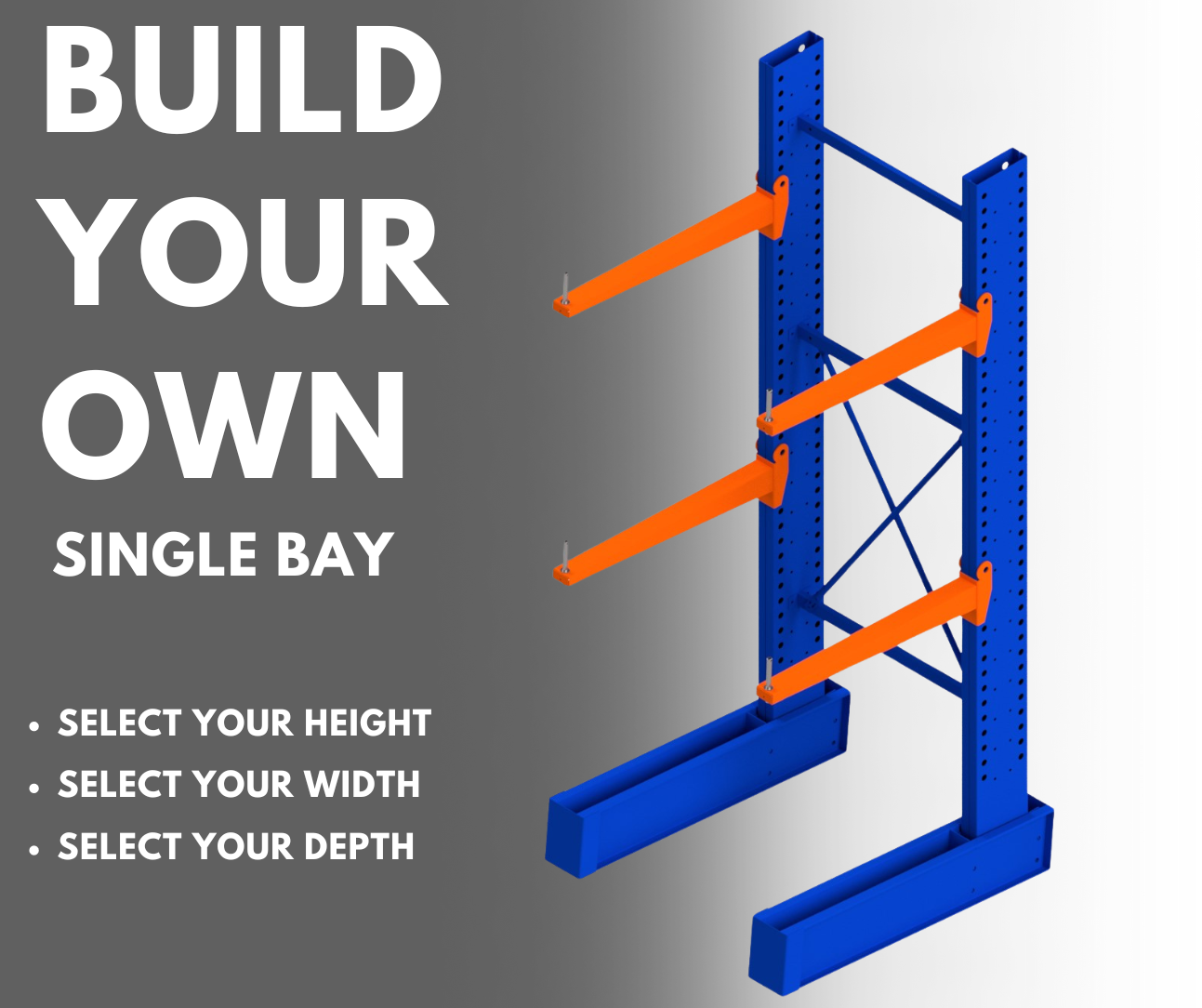 Single Bay Heavy Duty Cantilever