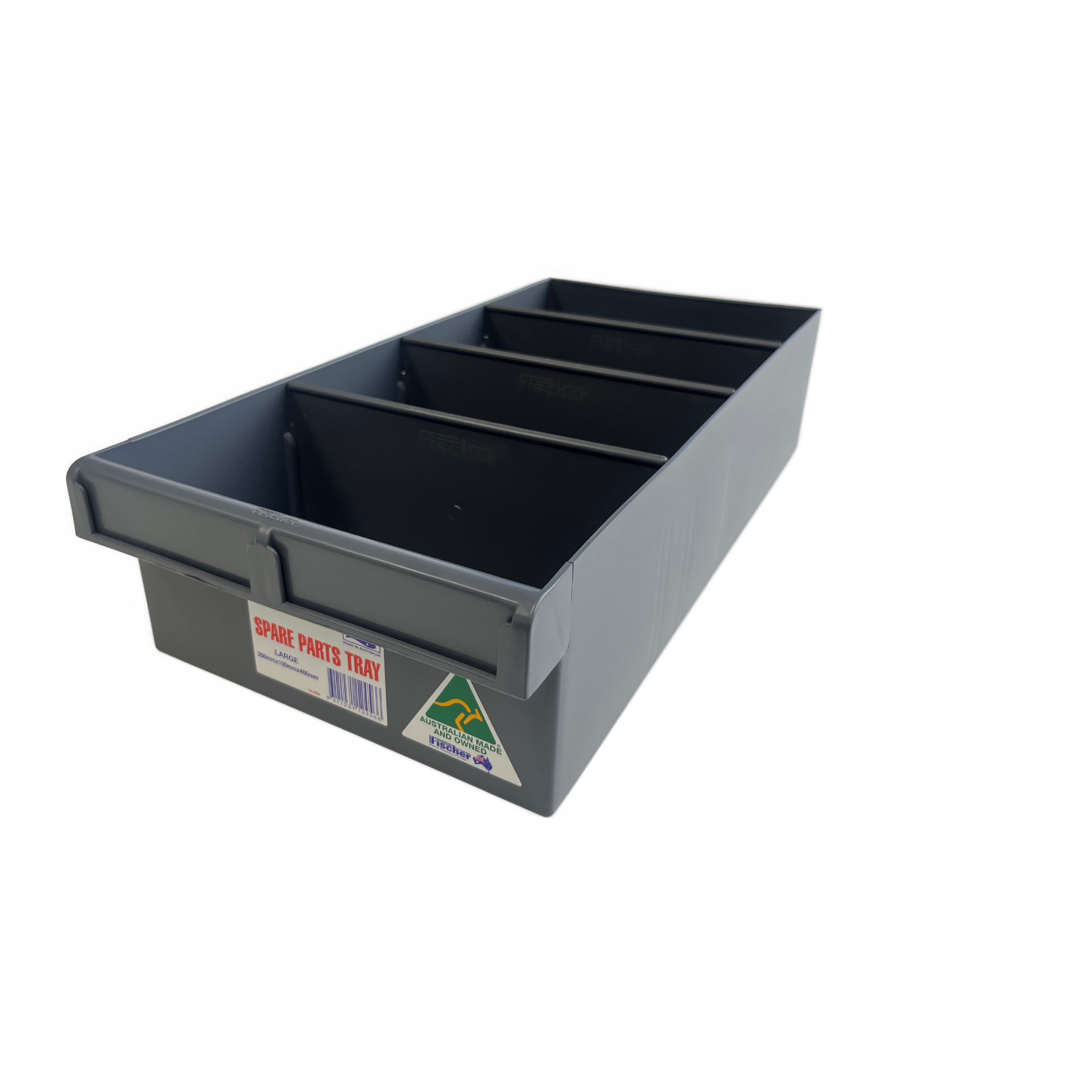 Spare Parts Tray 200x100x400 (Bulk) Grey Pack of 6