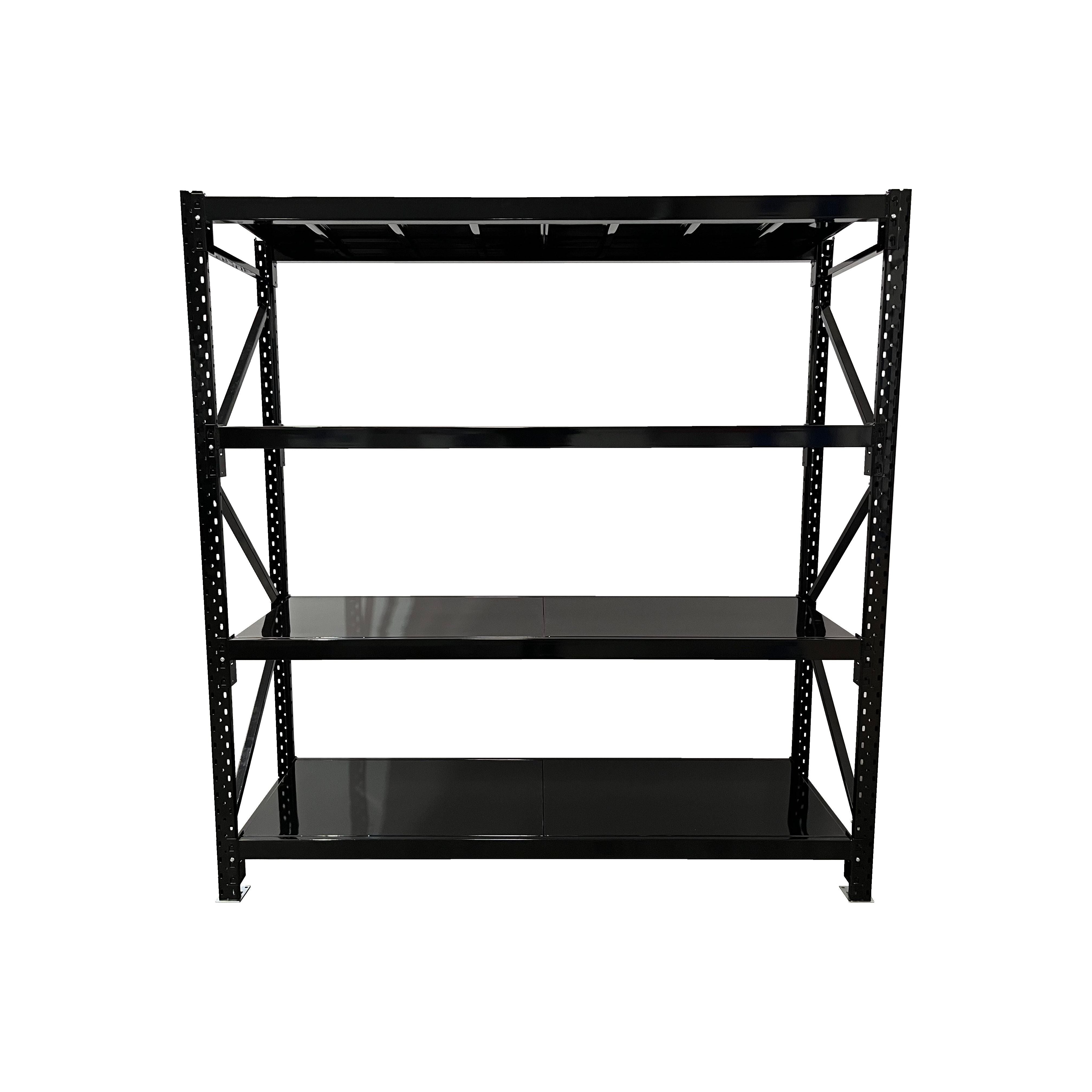 ReadyRack Black Long Span Shelving 2000mm High Starter Bay 1800mm Wide C/W 4