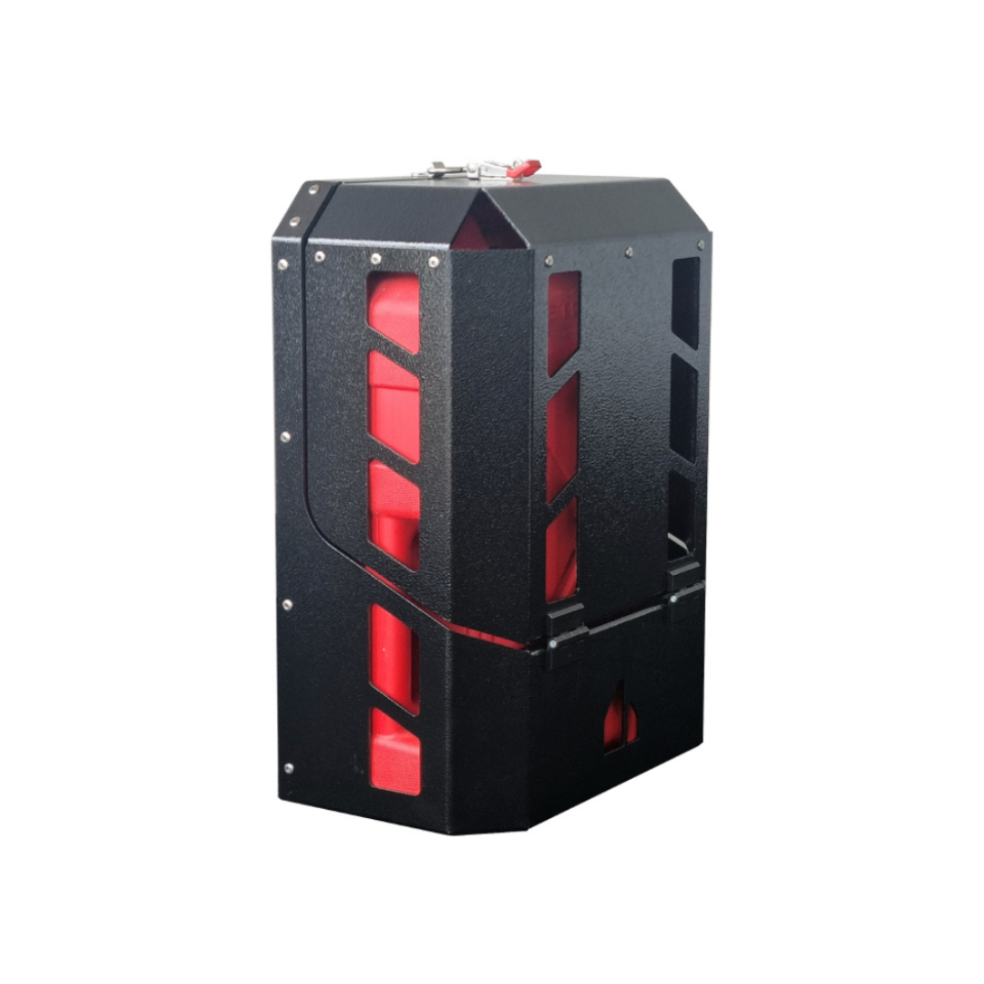 Lockable Jerry Can Holder Black