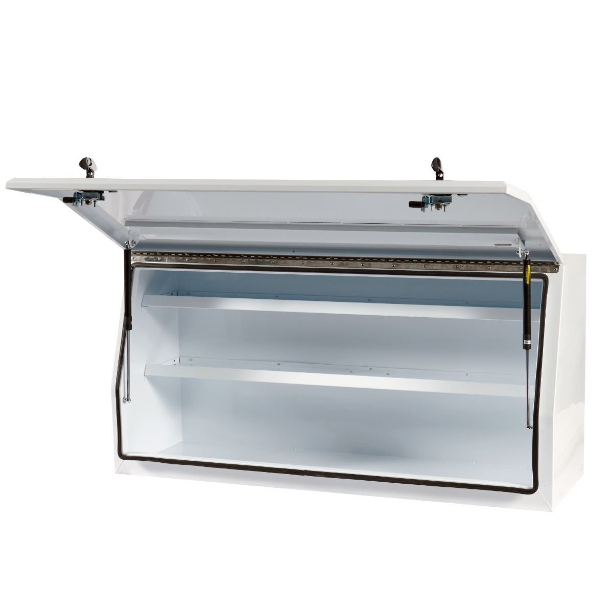 705 Series Steel Full Open Lid White
