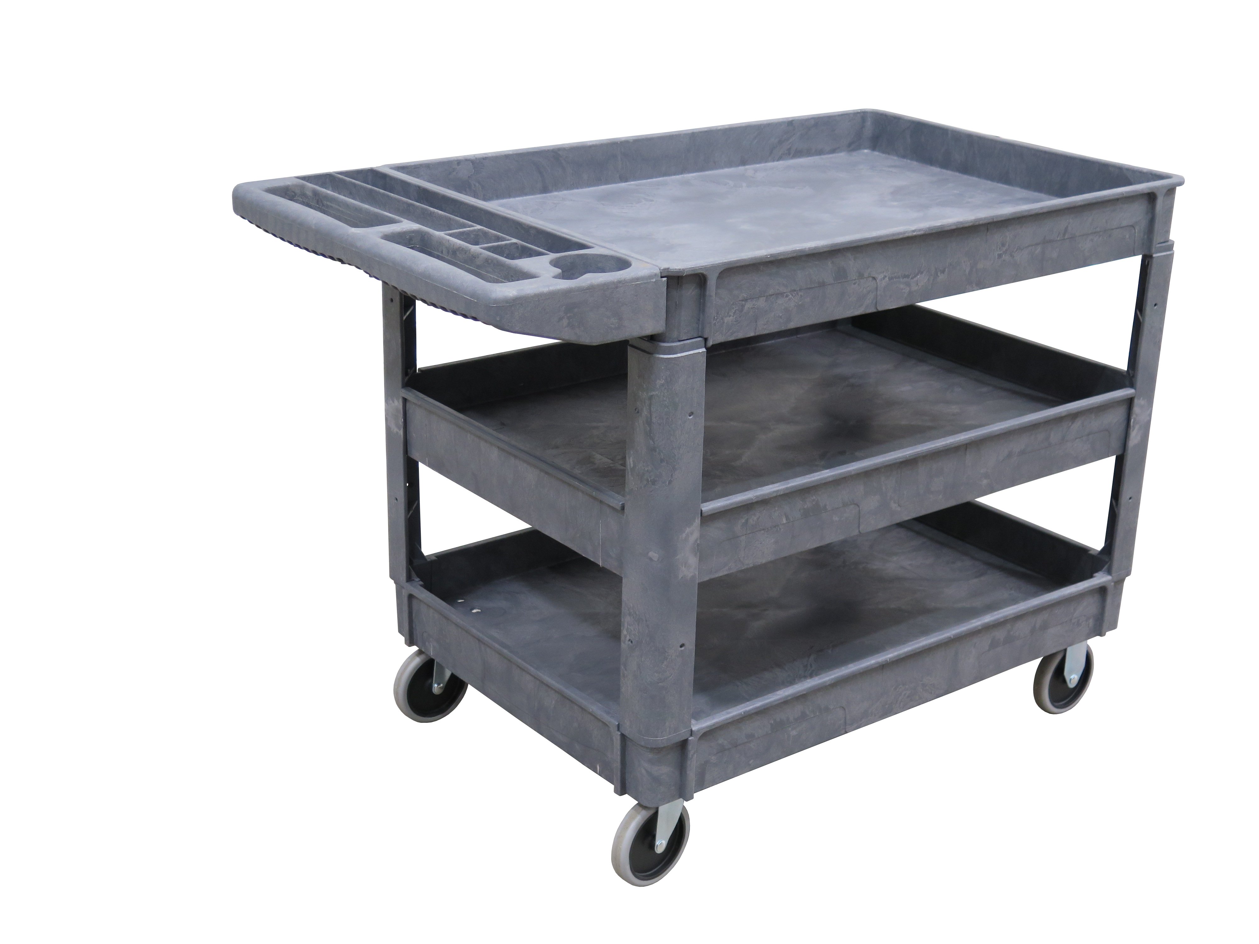 Plastic Warehouse Cart - 3 Tier