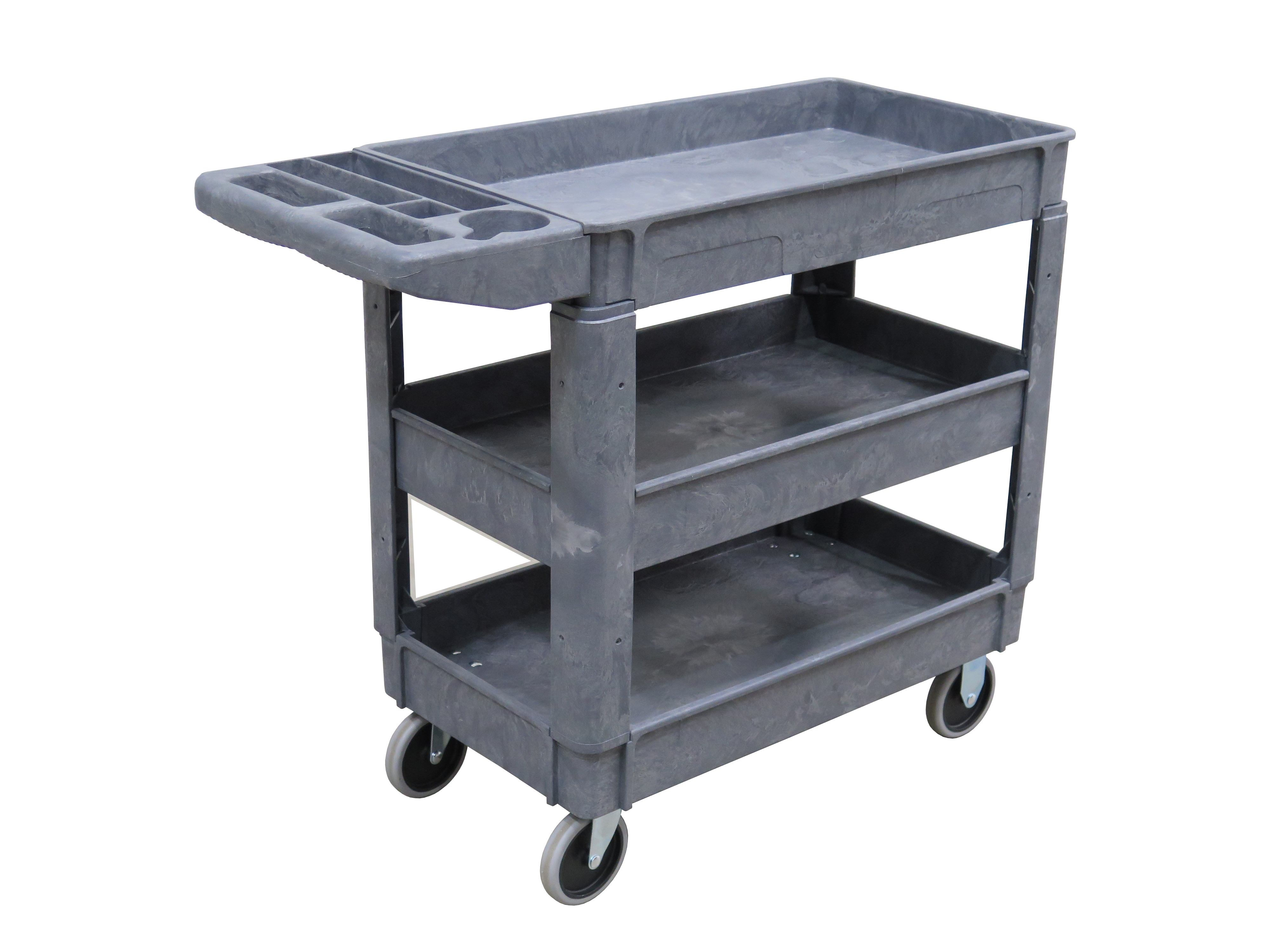 Plastic Warehouse Cart - 3 Tier