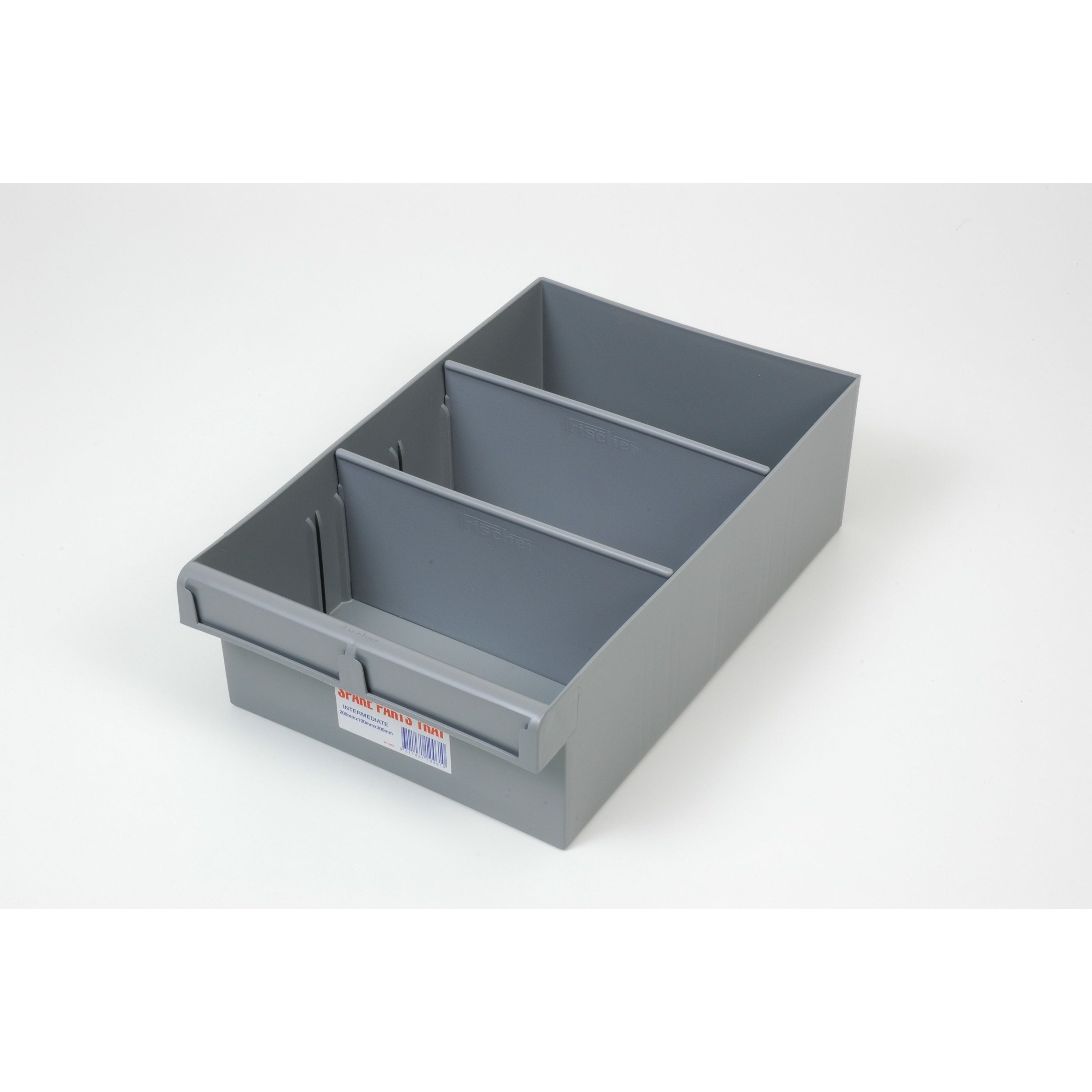 ReadyRack Spare Parts Tray 200x100x300 (Bulk) Grey Pack of 6