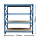 Longspan Retail Shelving Starter Bay With 4 Levels