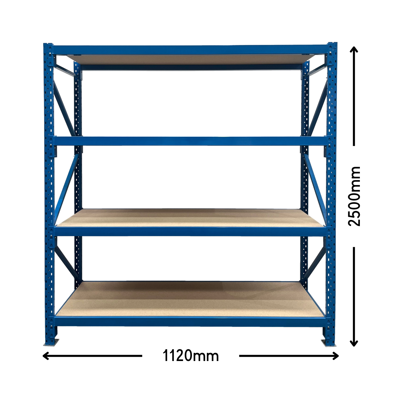 Longspan Shelving Starter Bay With 4 Levels