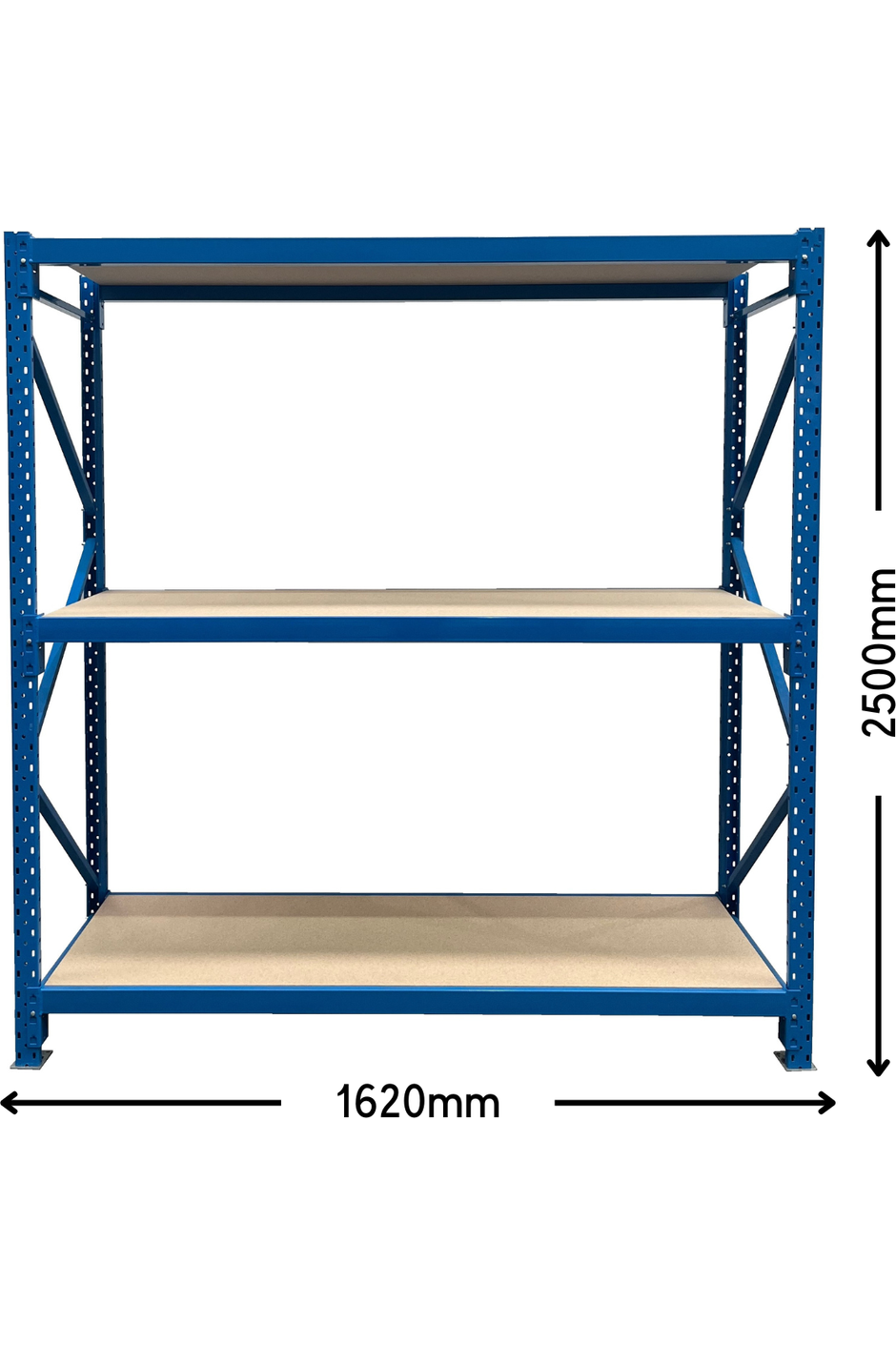 Longspan Shelving Starter Bay With 3 Levels