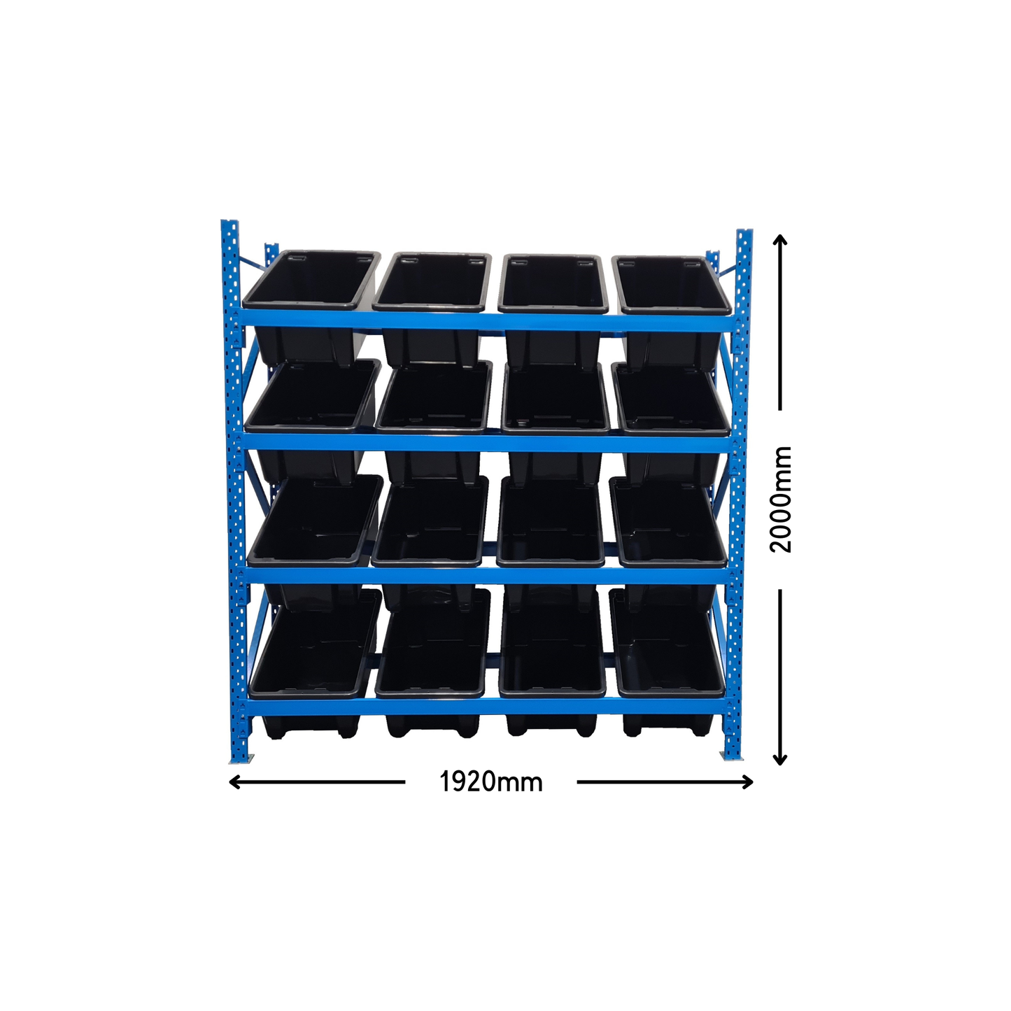 ReadyRack Long Span Shelving Package With Tubs 2000mm High