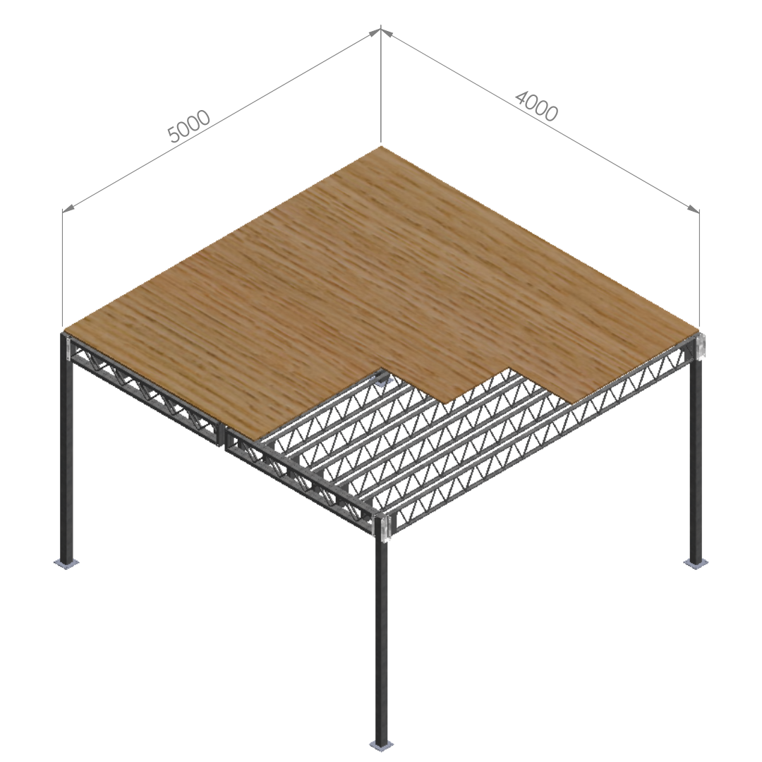 Mezzanine Floor 20m2 Kit