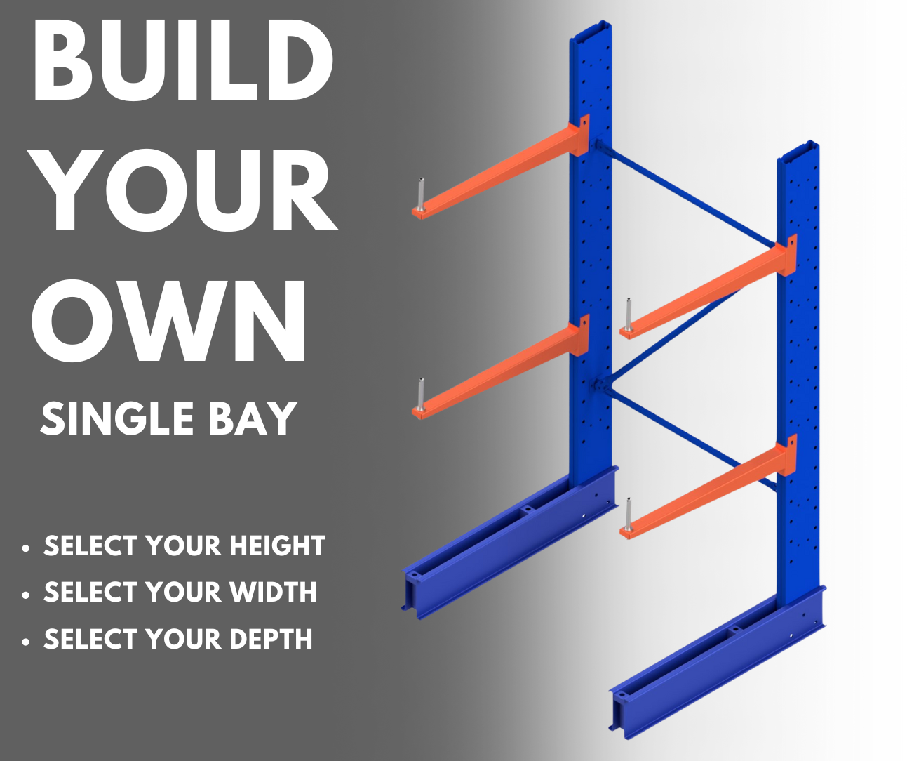 ReadyRack Single Bay Medium Duty Cantilever