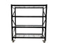 Black Longspan Mobile Shelving With Castor Wheels