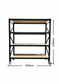 Black Mobile Shelving with Chipboard 2150mm High