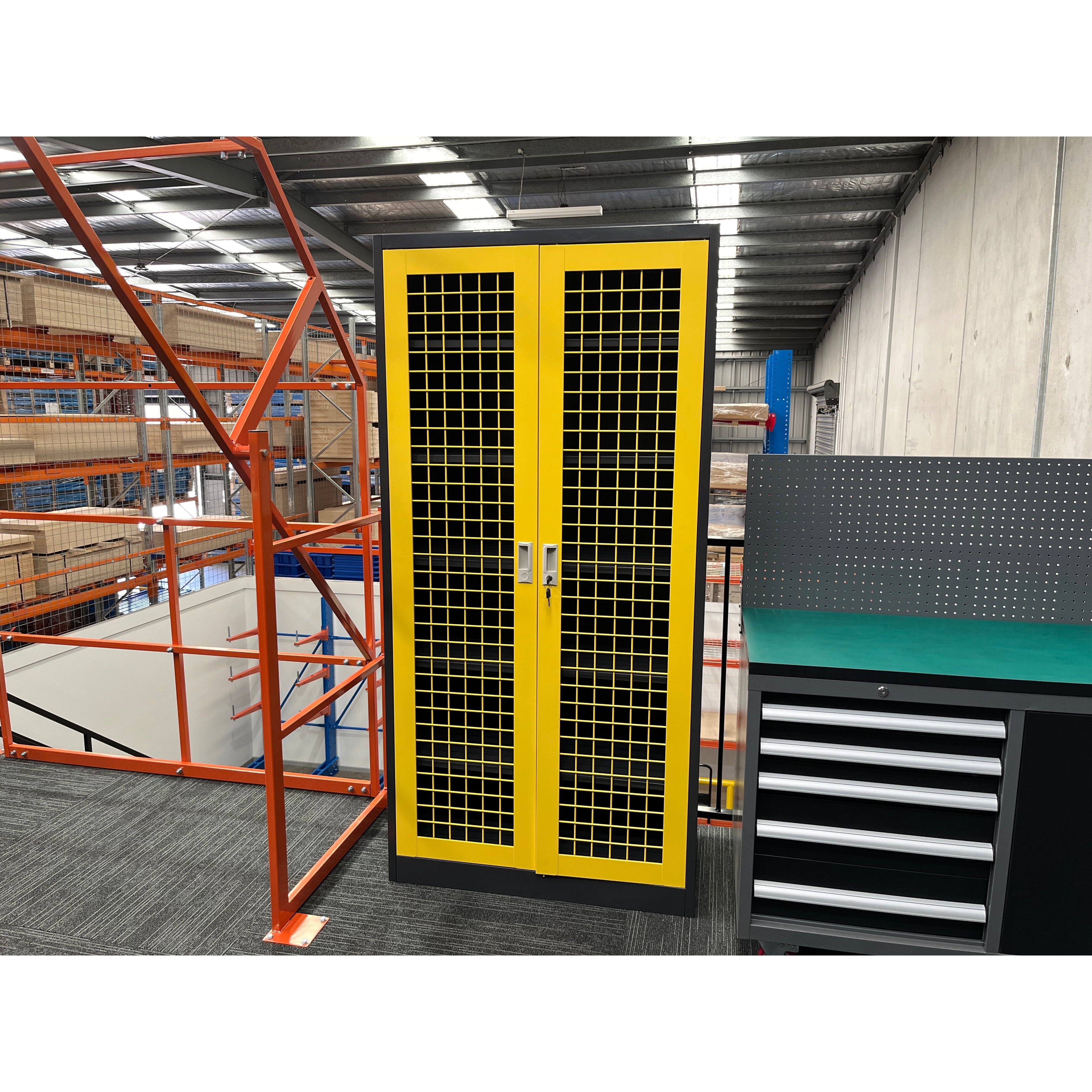 ReadyRack 2 Door Mesh Lockable Cabinet