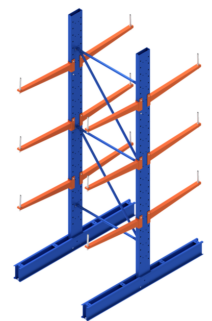 Medium Duty Cantilever Racking - Starter Bay Double Sided