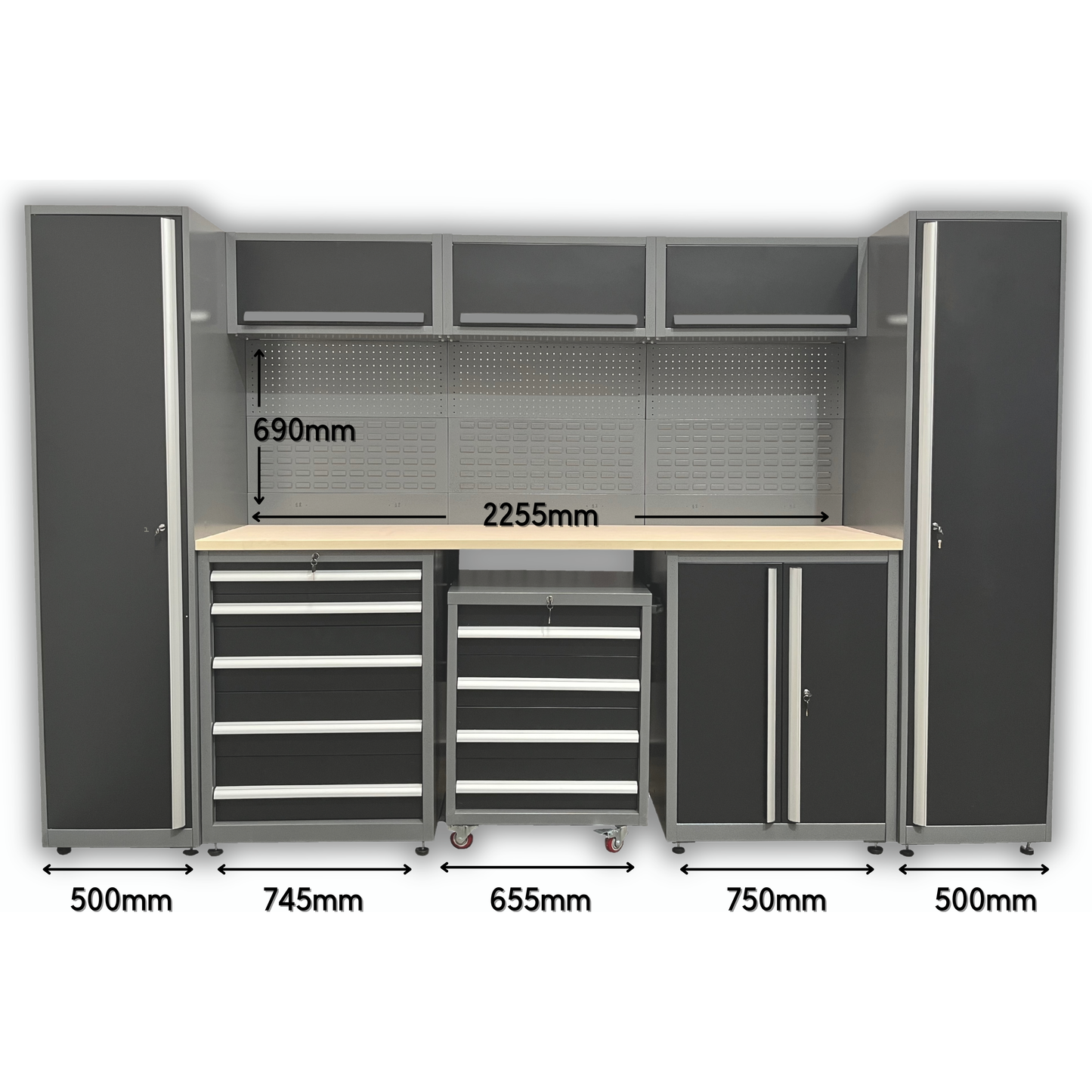 ReadyRack Workshop Shelving With Measurements