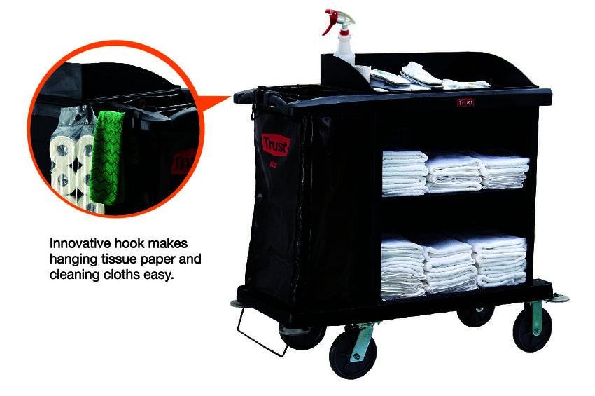 Cruise Housekeeping Cart - Black