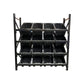 ReadyRack Black Long Span Shelving Package With Tubs 2000mm High