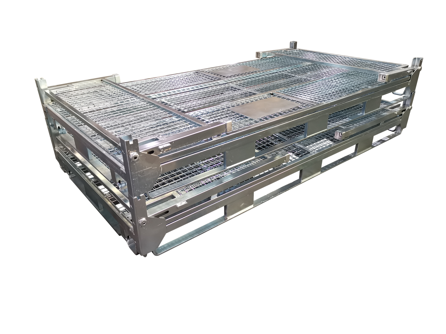 Double Collapsible Half Height Pallet Cage