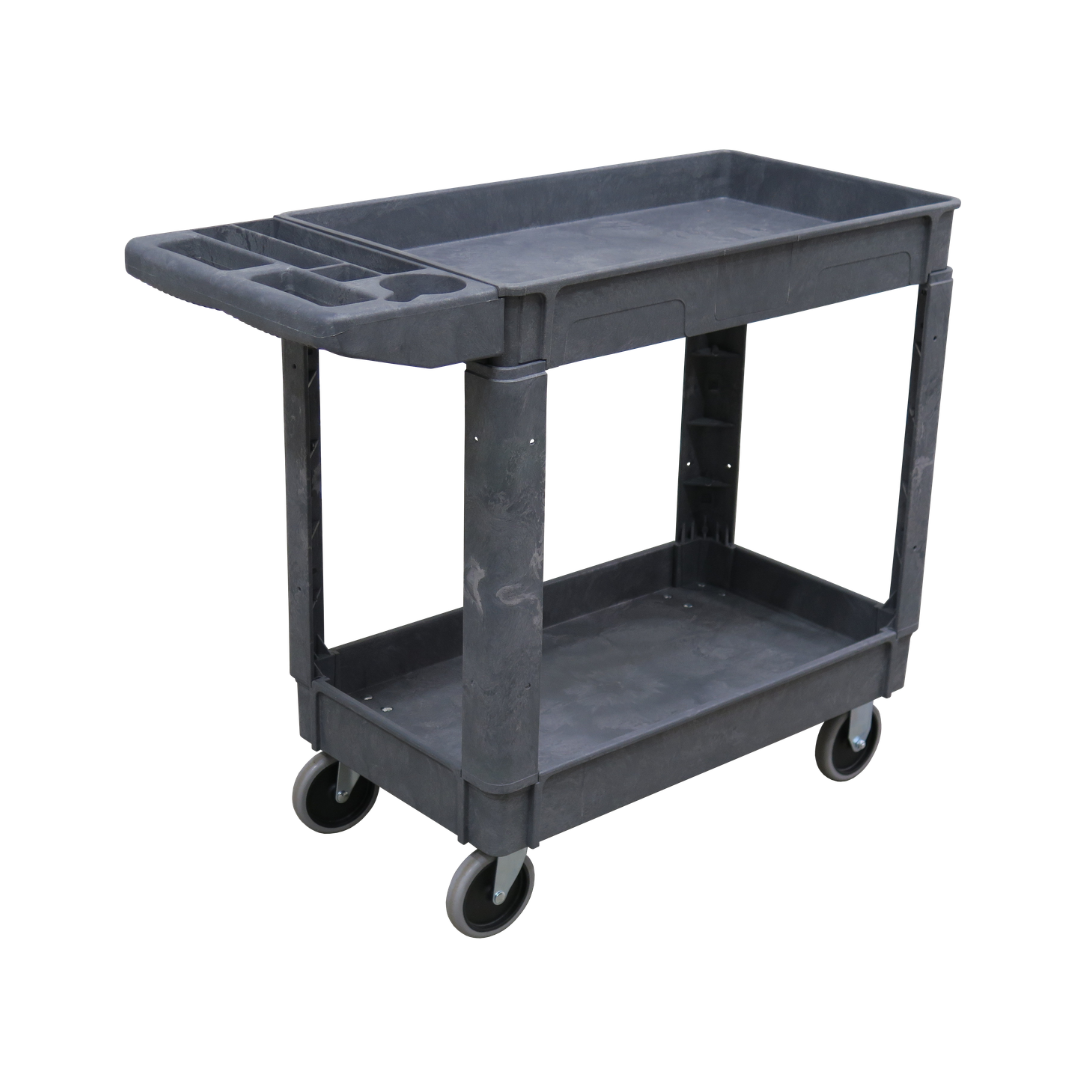 Plastic Warehouse Cart - 2 Tier