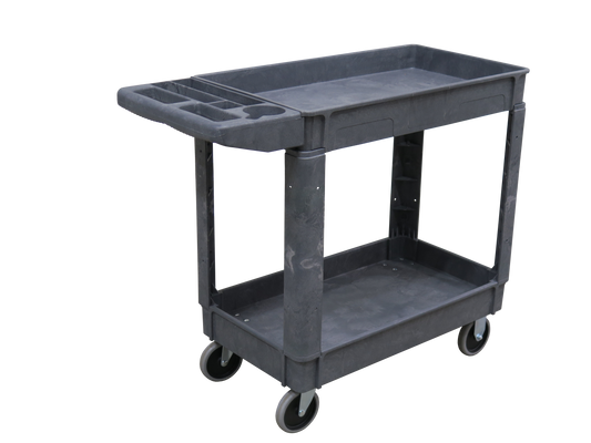 Plastic Warehouse Cart - 2 Tier