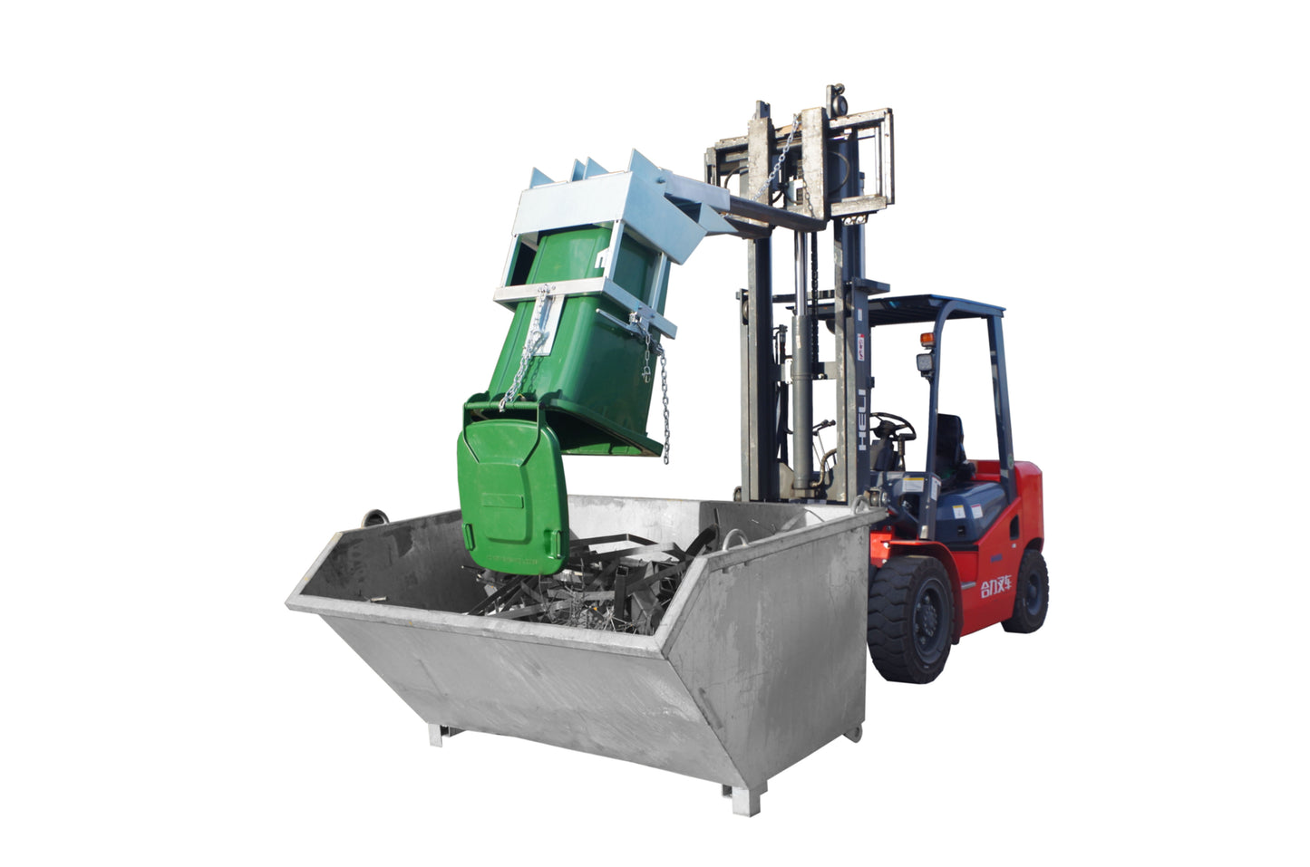 Forklift Wheelie Bin Tipper 240L