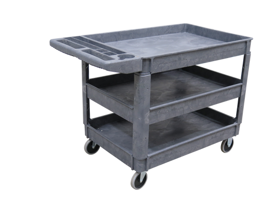 Plastic Warehouse Cart - 3 Tier