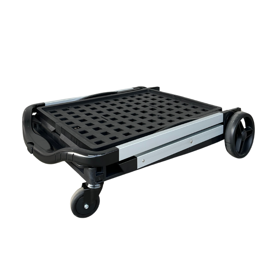 50Kg Rated Portable Aluminium Folding Trolley With Crate