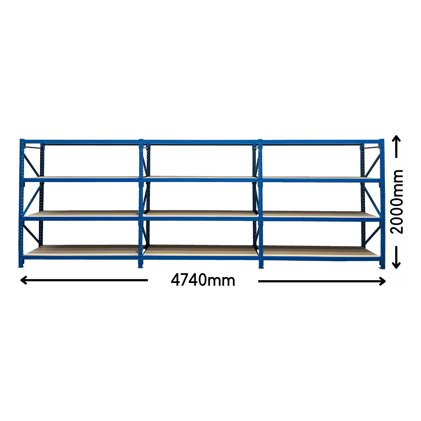 ReadyRack Long Span Shelving 3 Bay Package