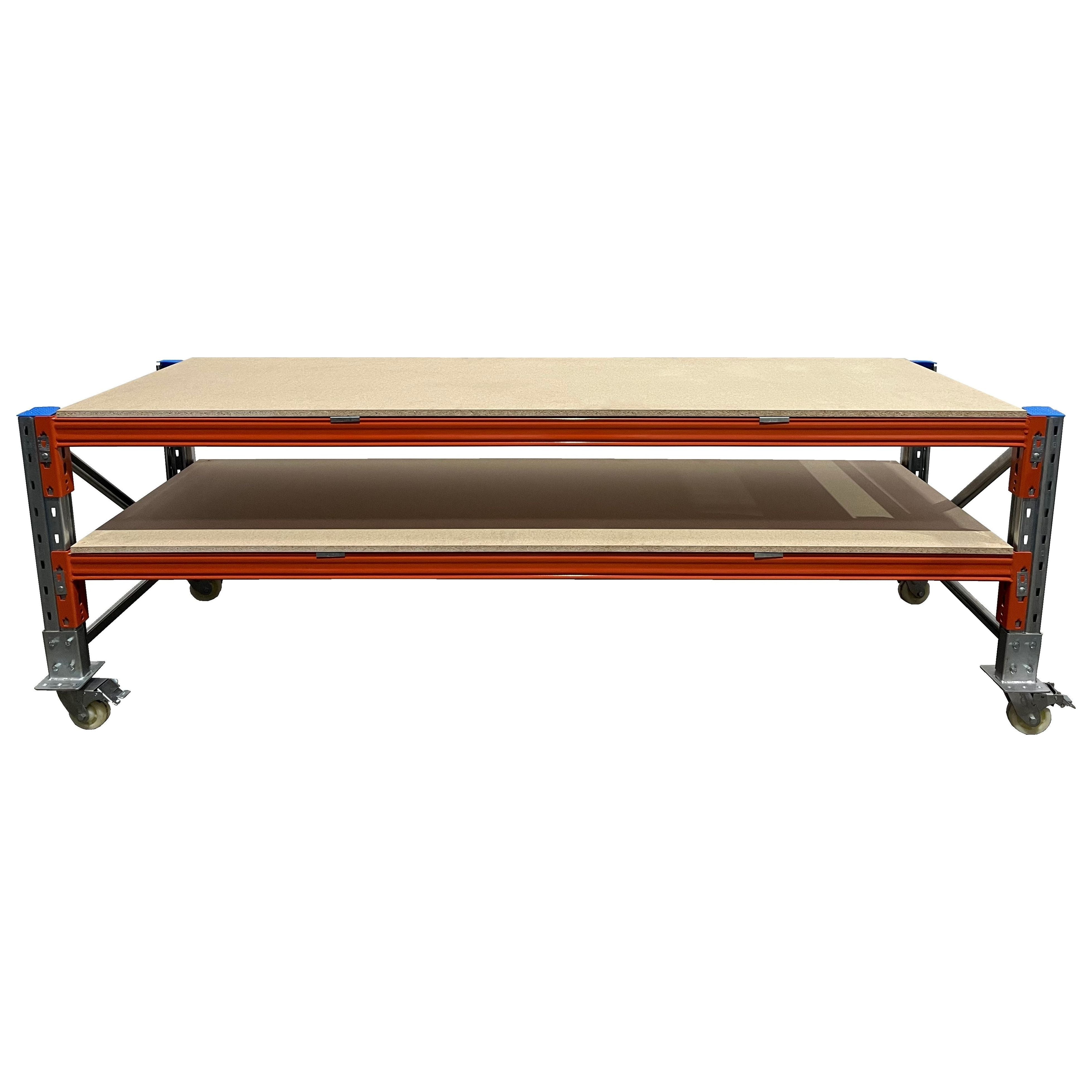 ReadyRack Pallet Racking Work Bench 2 2770mm Second level on castors